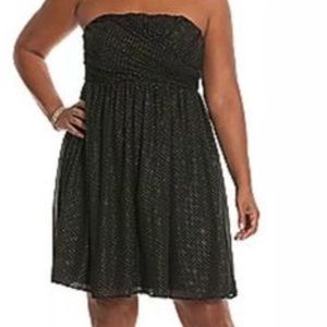 Lane Bryant Black Gold Dress - NWT! 16